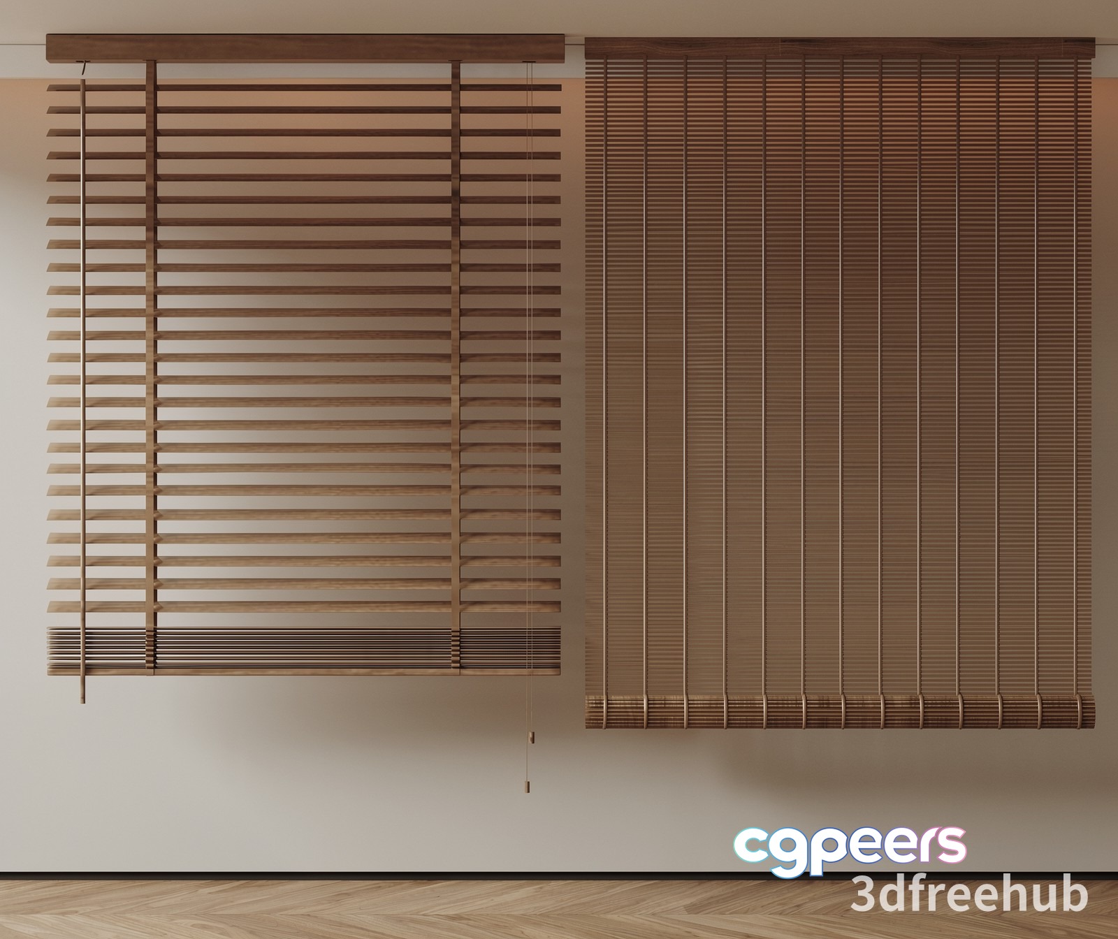 Wooden Blinds 3D Model - 19379 - VRAY Render Wooden Blinds 3D Model - 19379 - VRAY Render