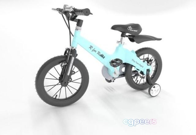 3D Game Assets - Rabbit Tiny Toes Rapid Bicycle for Unisex Kids 3D Game Assets - Rabbit Tiny Toes Rapid Bicycle for Unisex Kids