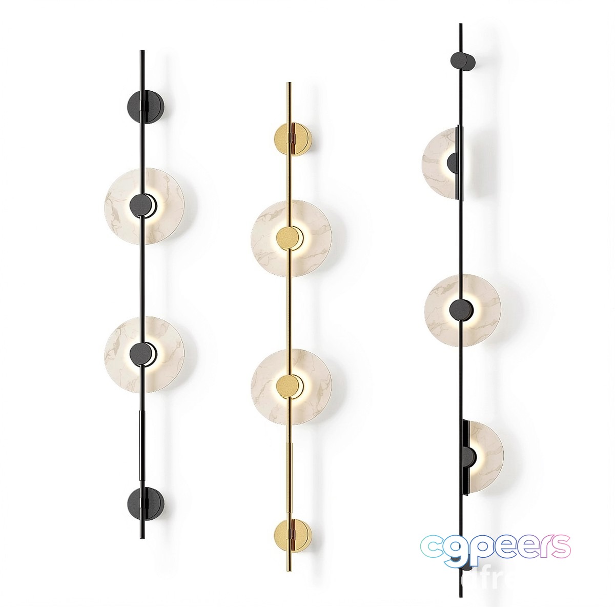 The Main Subject Is A Wall With Modern Light Fixtures 3D Model - 22949 - VRAY Render The Main Subject Is A Wall With Modern Light Fixtures 3D Model - 22949 - VRAY Render