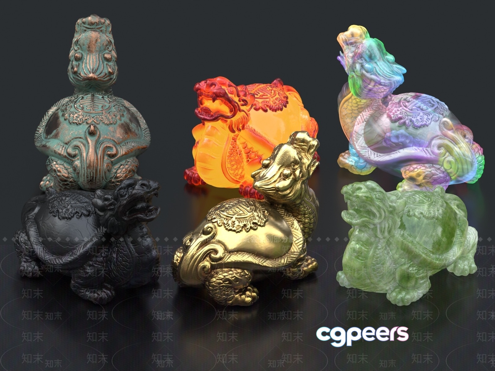 Ancient Chinese Statues 3D Model - 1608 - VRAY Render Ancient Chinese Statues 3D Model - 1608 - VRAY Render