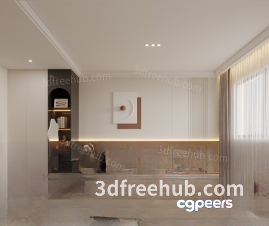 Modern Living Room 3D Model - 19150 - VRAY Render Modern Living Room 3D Model - 19150 - VRAY Render
