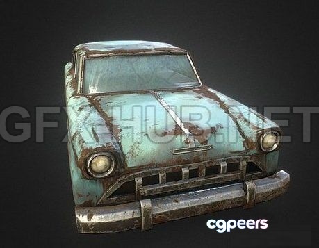 3D Game Assets - Old car 3d model 3D Game Assets - Old car 3d model