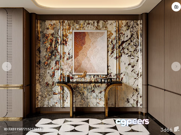 Modern Luxury Home Decor 3D Model - 221 - VRAY Render