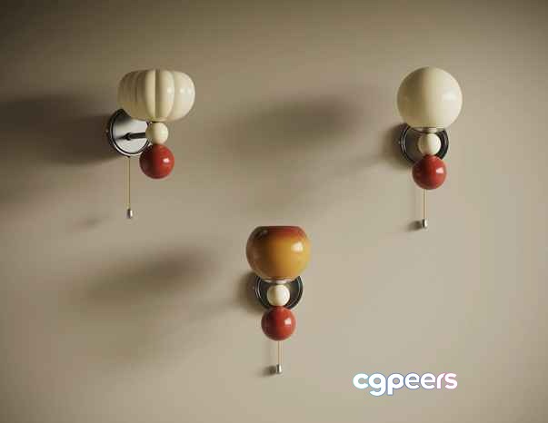 Modern Light Fixtures 3D Model - 15940 - VRAY Render