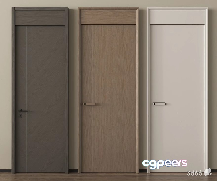 Three Doors 3D Model - 18789 - VRAY Render