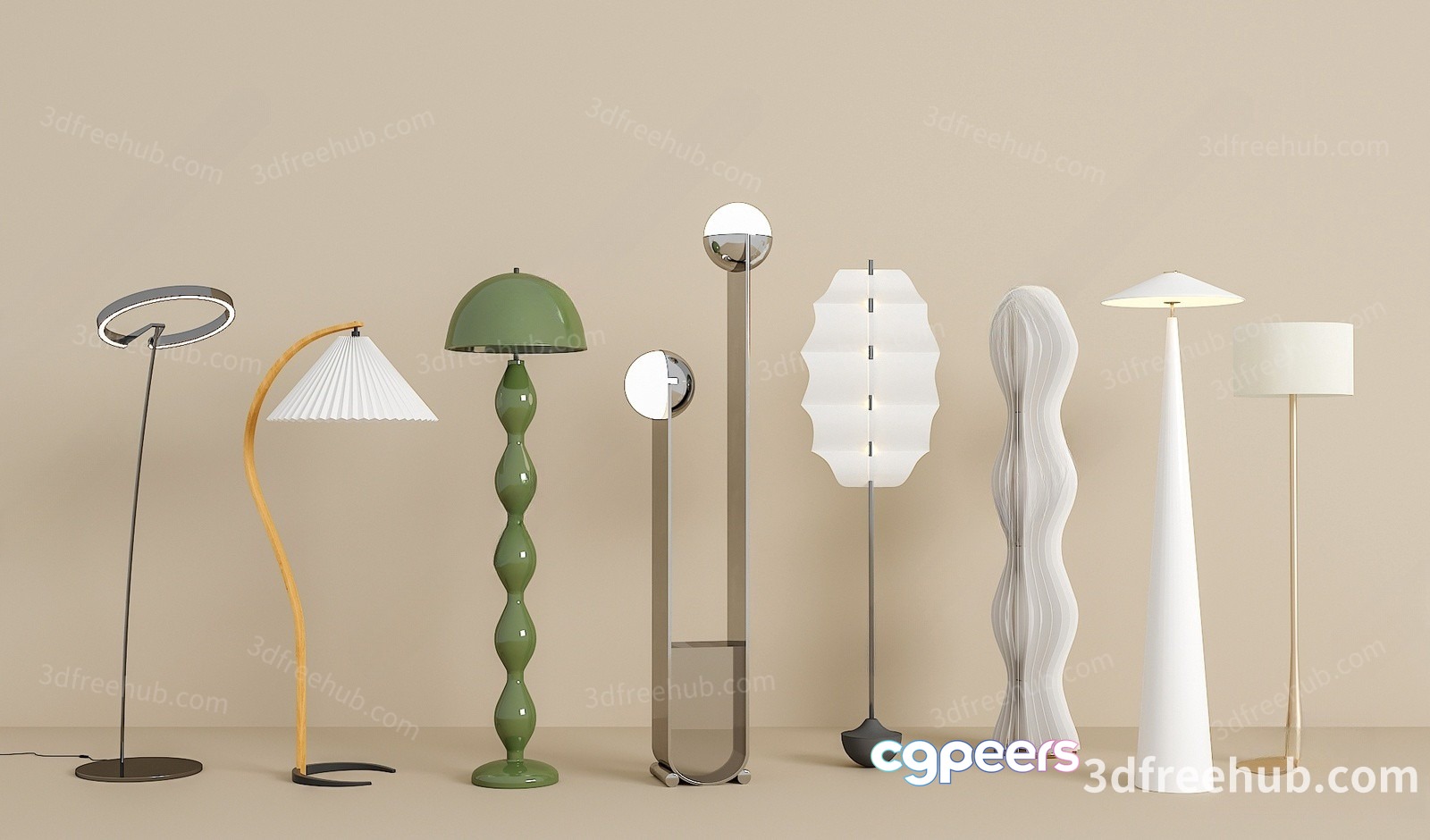 Modern Light Fixtures 3D Model - 22902 - VRAY Render
