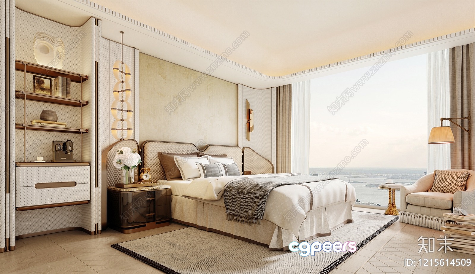 Cozy Bedroom 3D Model - 15516 - VRAY Render