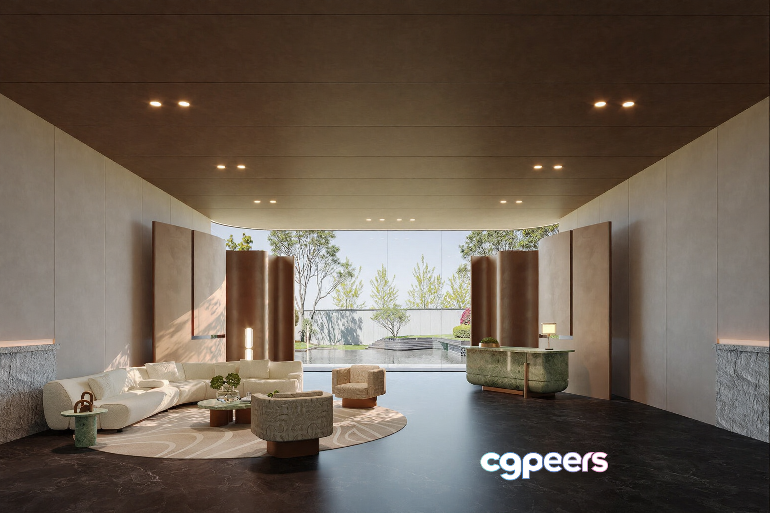 A Modern Living Room 3D Model - 3967 - CORONA Render