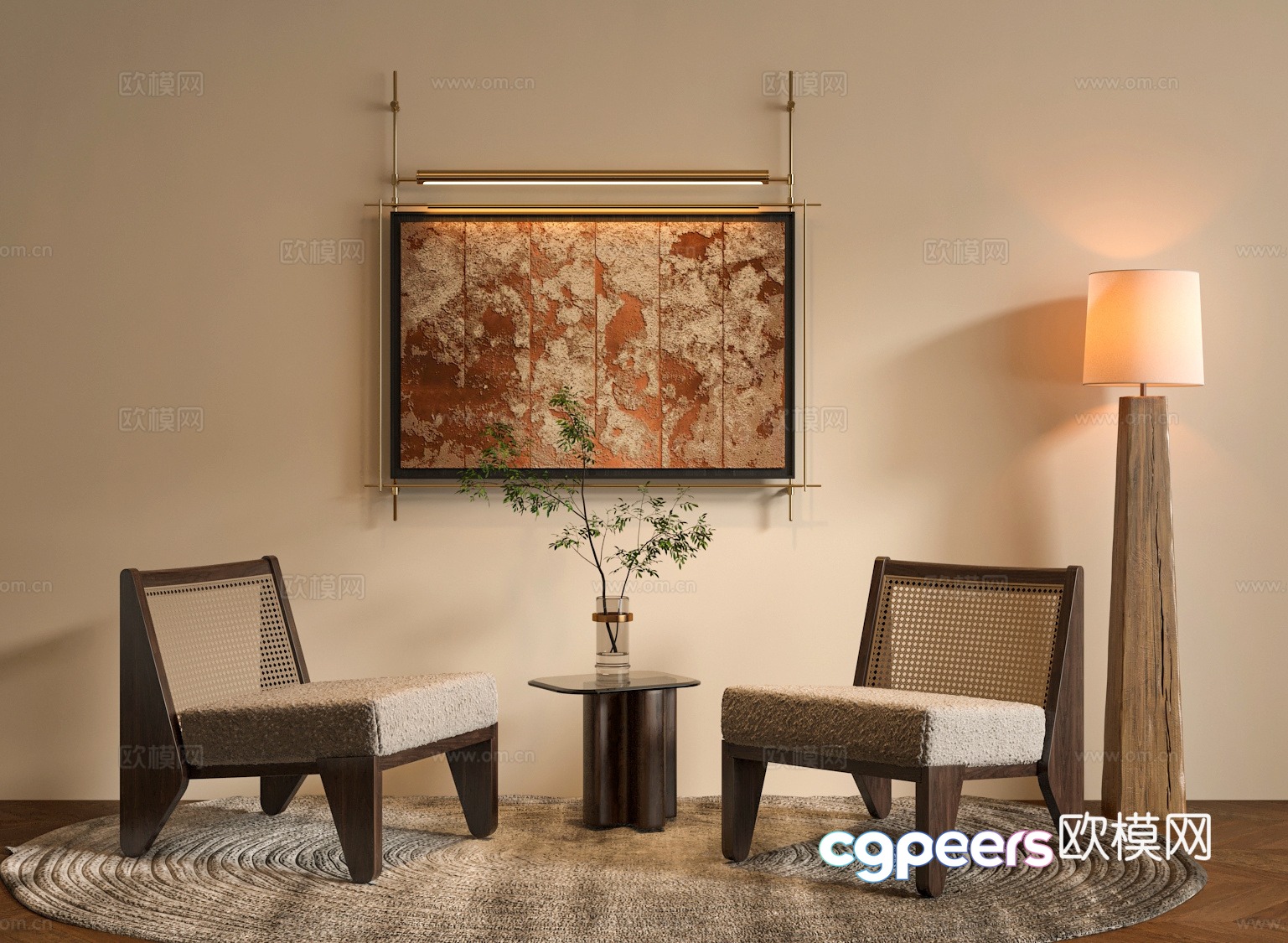 Cozy Living Room 3D Model - 17608 - VRAY Render Cozy Living Room 3D Model - 17608 - VRAY Render