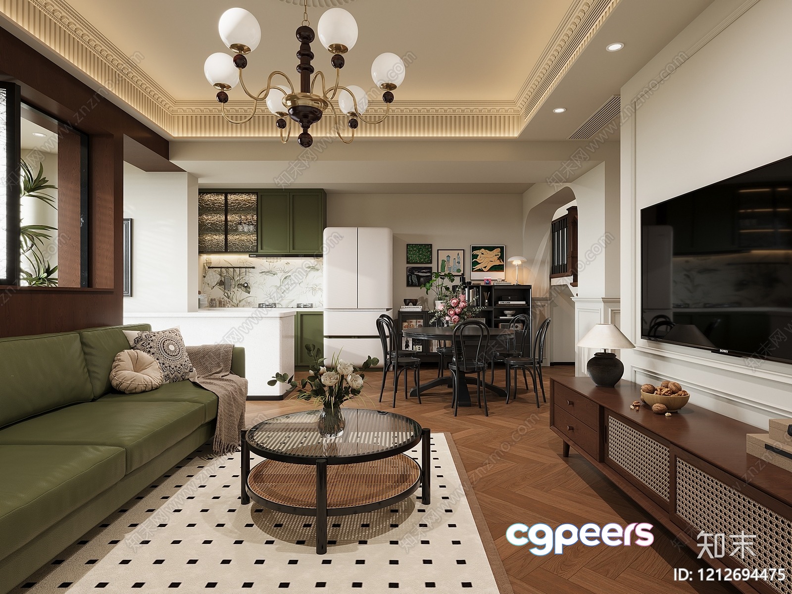Modern Living Room 3D Model - 20453 - VRAY Render Modern Living Room 3D Model - 20453 - VRAY Render