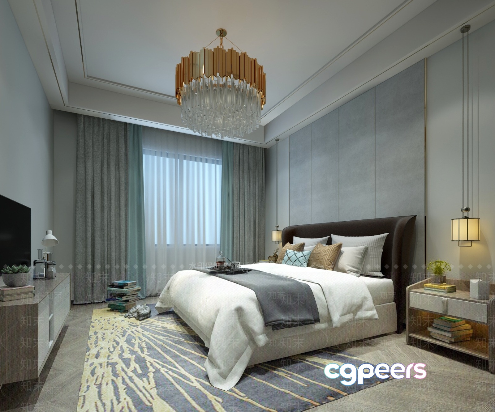 Cozy Bedroom 3D Model - 10442 - VRAY Render