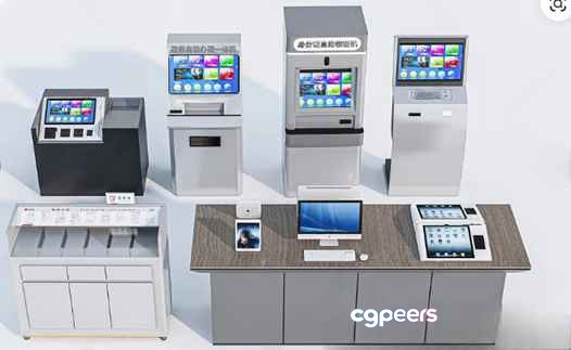 Office Workstations 3D Model - 6700 - VRAY Render Office Workstations 3D Model - 6700 - VRAY Render