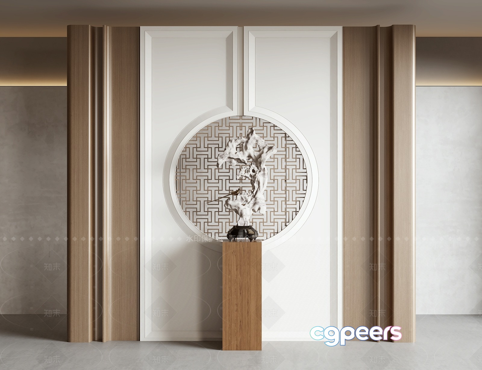A Modern Art Piece 3D Model - 20987 - VRAY Render A Modern Art Piece 3D Model - 20987 - VRAY Render