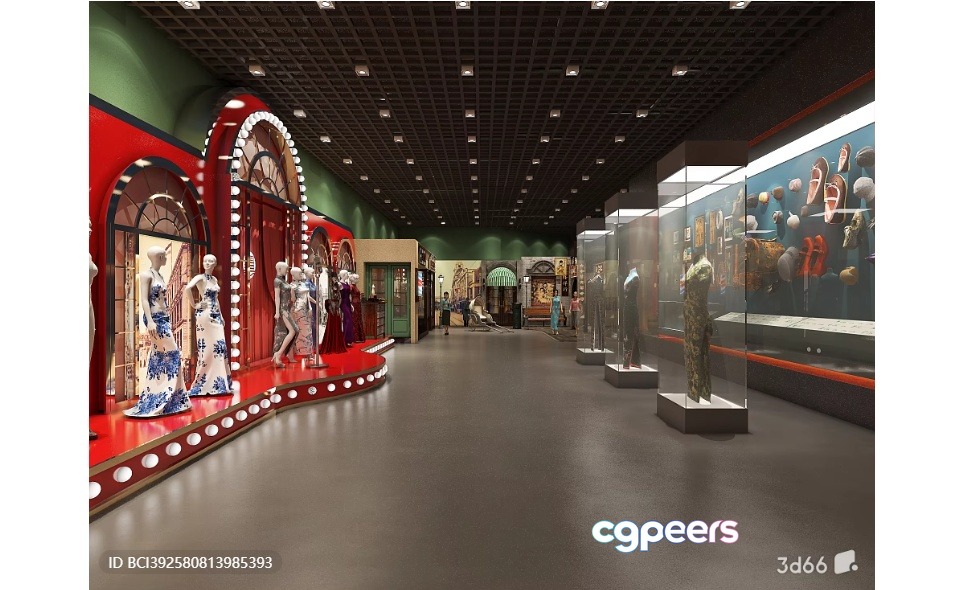 A Large Museum-Like Room 3D Model - 10344 - VRAY Render