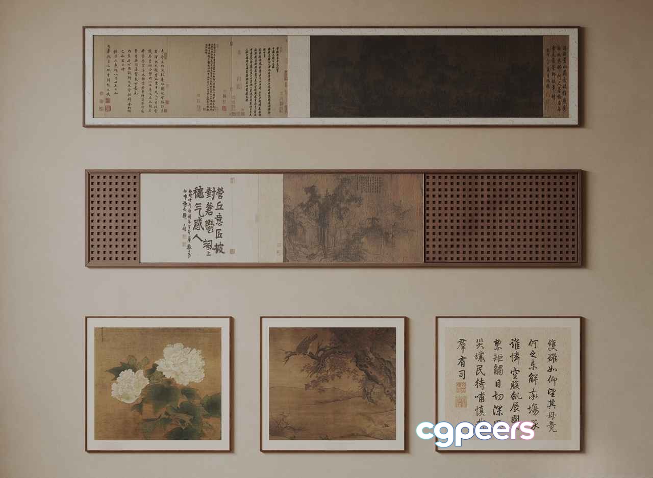 Asian Art Pieces 3D Model - 18288 - VRAY Render