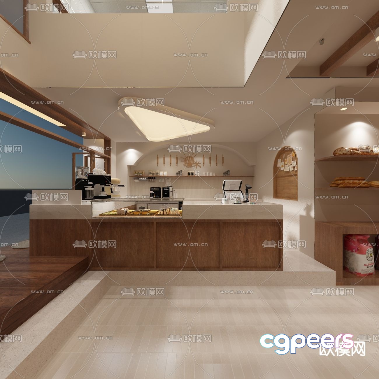 Modern Kitchen Design 3D Model - 8109 - VRAY Render Modern Kitchen Design 3D Model - 8109 - VRAY Render