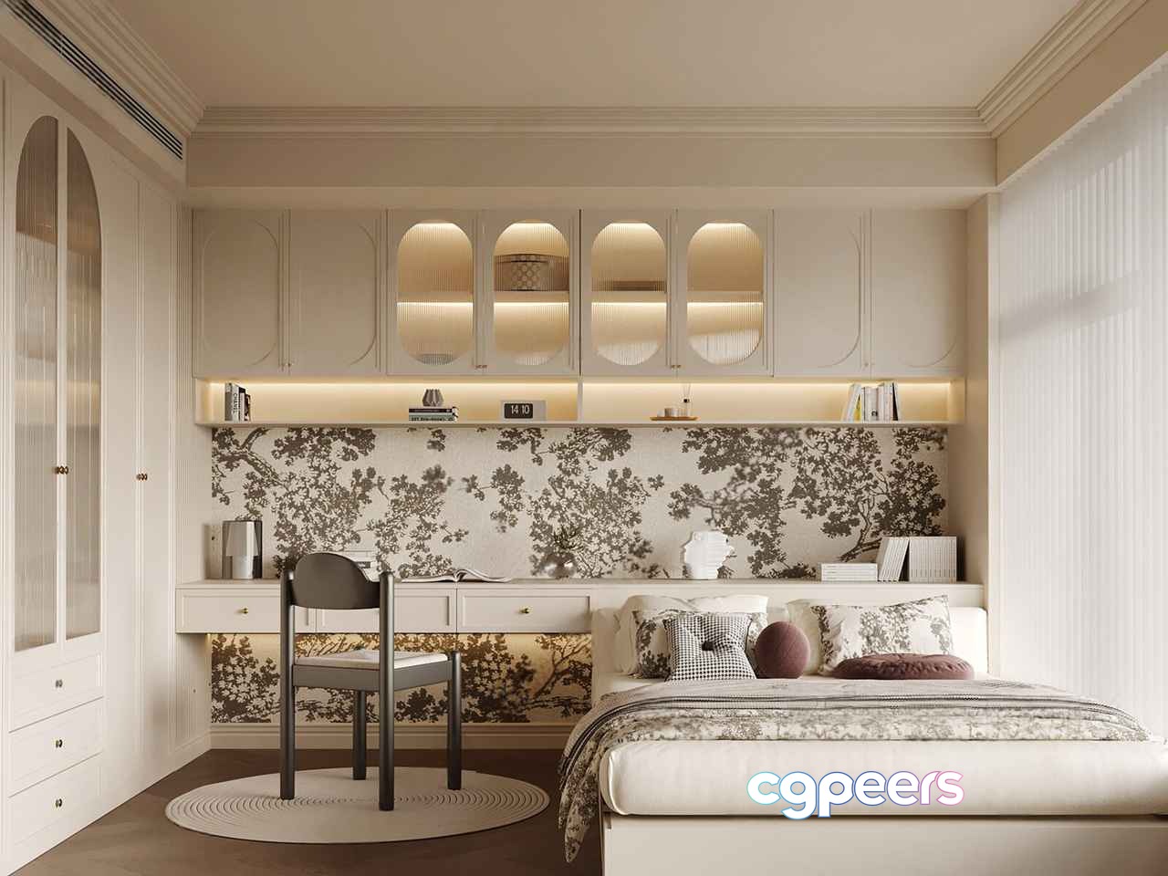 Cozy Bedroom 3D Model - 10493 - VRAY Render