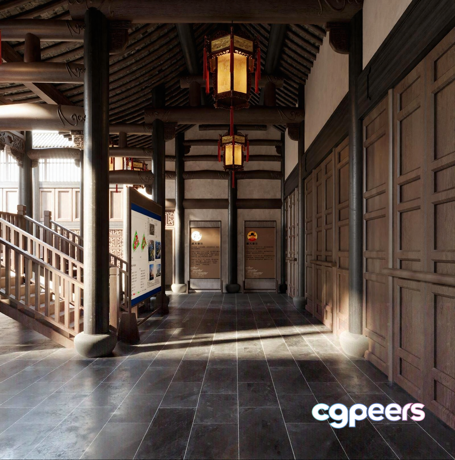 Traditional Asian Building 3D Model - 23028 - CORONA Render Traditional Asian Building 3D Model - 23028 - CORONA Render