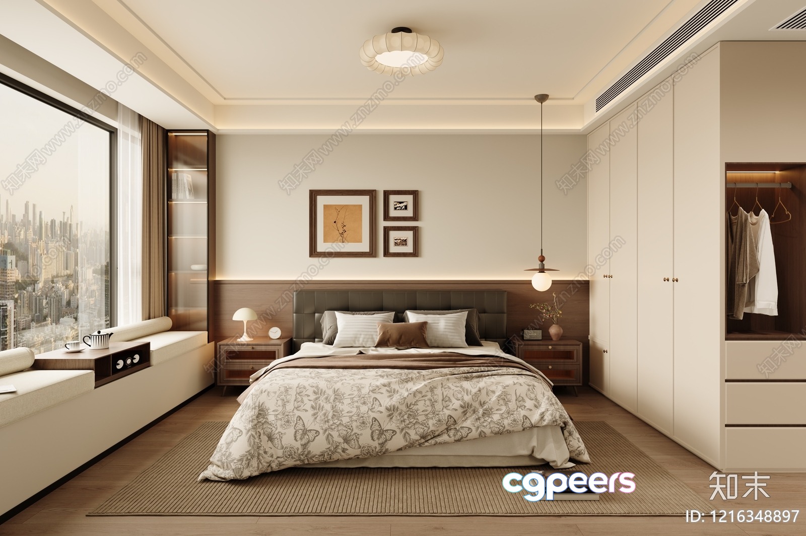 Cozy Bedroom 3D Model - 15875 - VRAY Render