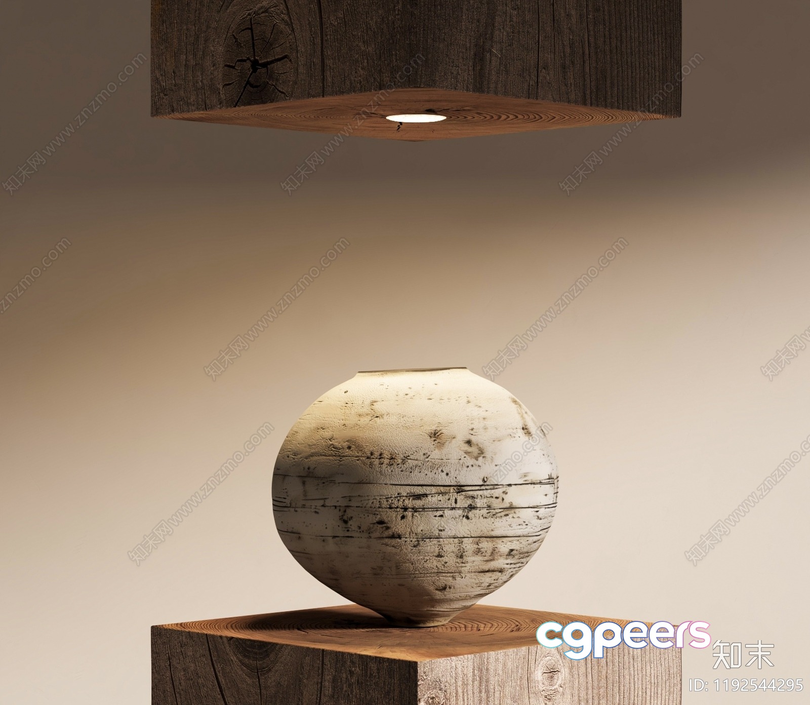 Wooden Vase 3D Model - 6746 - VRAY Render Wooden Vase 3D Model - 6746 - VRAY Render