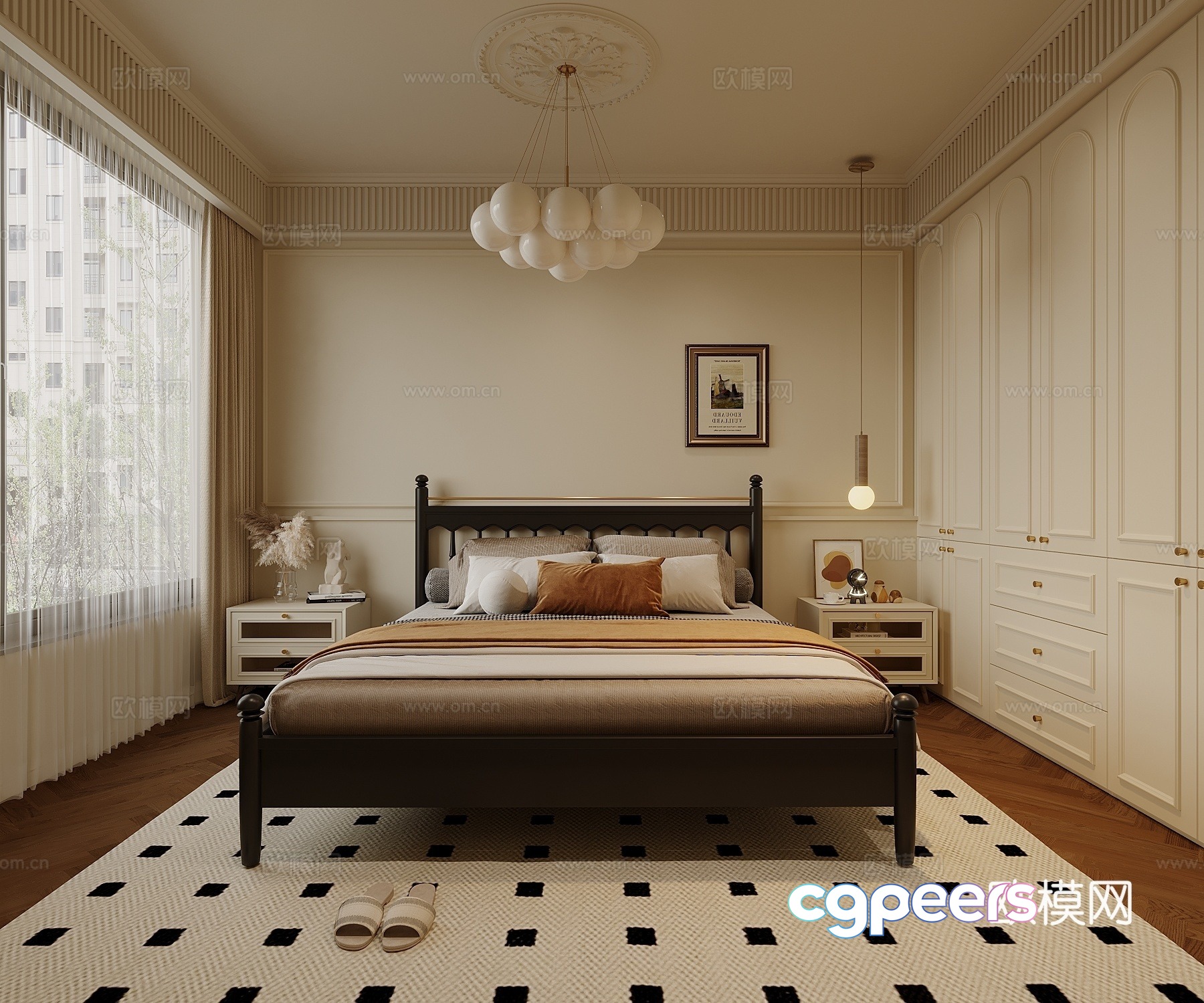 Cozy Bedroom 3D Model - 22521 - VRAY Render Cozy Bedroom 3D Model - 22521 - VRAY Render