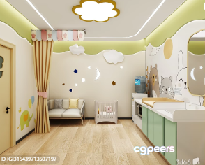 A Children'S Playroom 3D Model - 5941 - VRAY Render