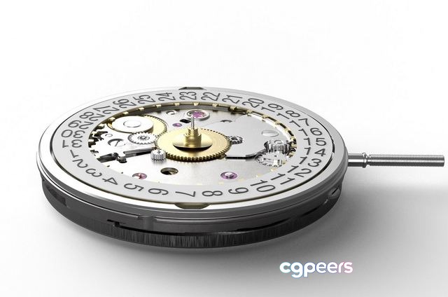 3D Game Assets - Swiss Automatic Watch Movement 3D Game Assets - Swiss Automatic Watch Movement