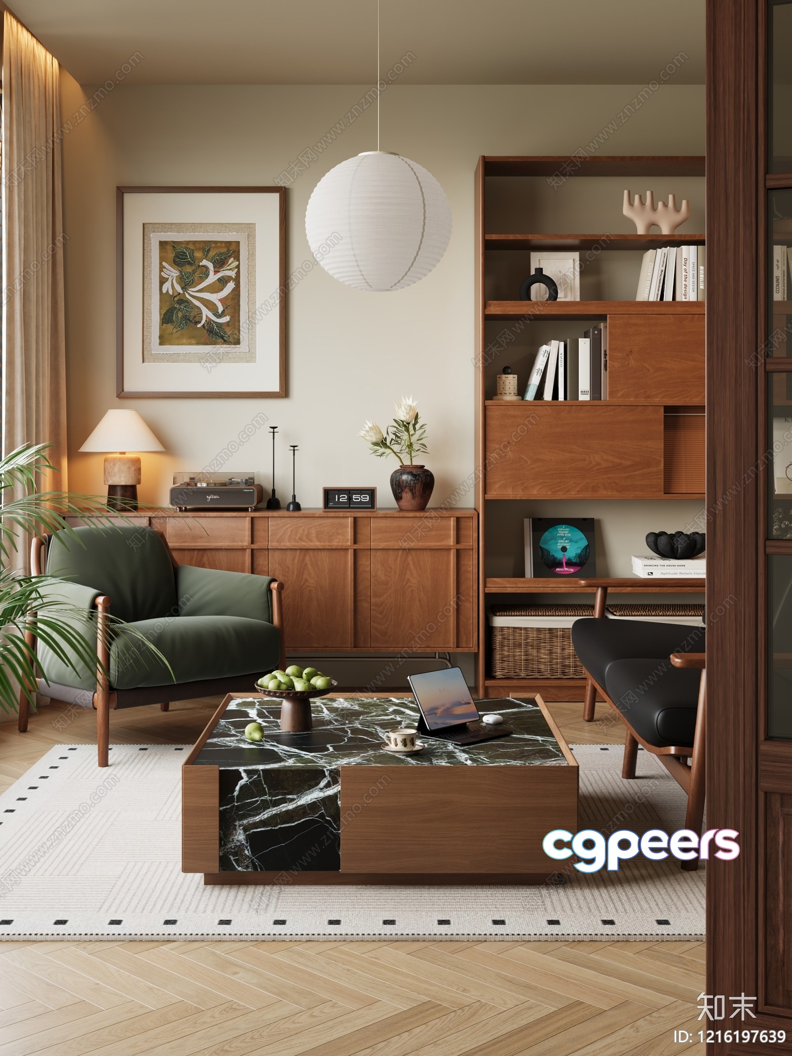 Modern Living Room 3D Model - 18197 - CORONA Render Modern Living Room 3D Model - 18197 - CORONA Render