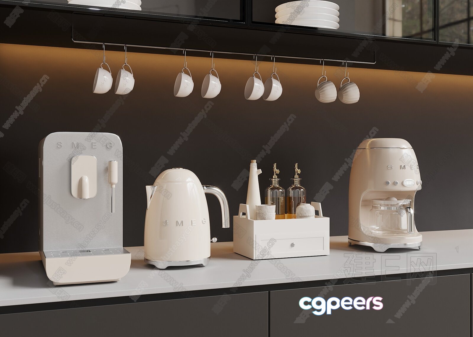 Modern Kitchen Appliances 3D Model - 3437 - VRAY Render Modern Kitchen Appliances 3D Model - 3437 - VRAY Render