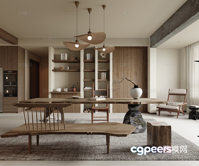 Modern Living Room 3D Model - 7718 - VRAY Render Modern Living Room 3D Model - 7718 - VRAY Render
