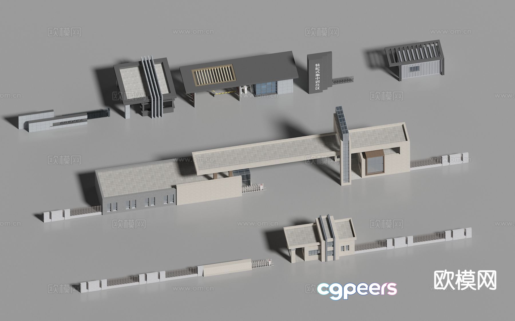 A 3D Rendering Of A Building 3D Model - 380 - VRAY Render