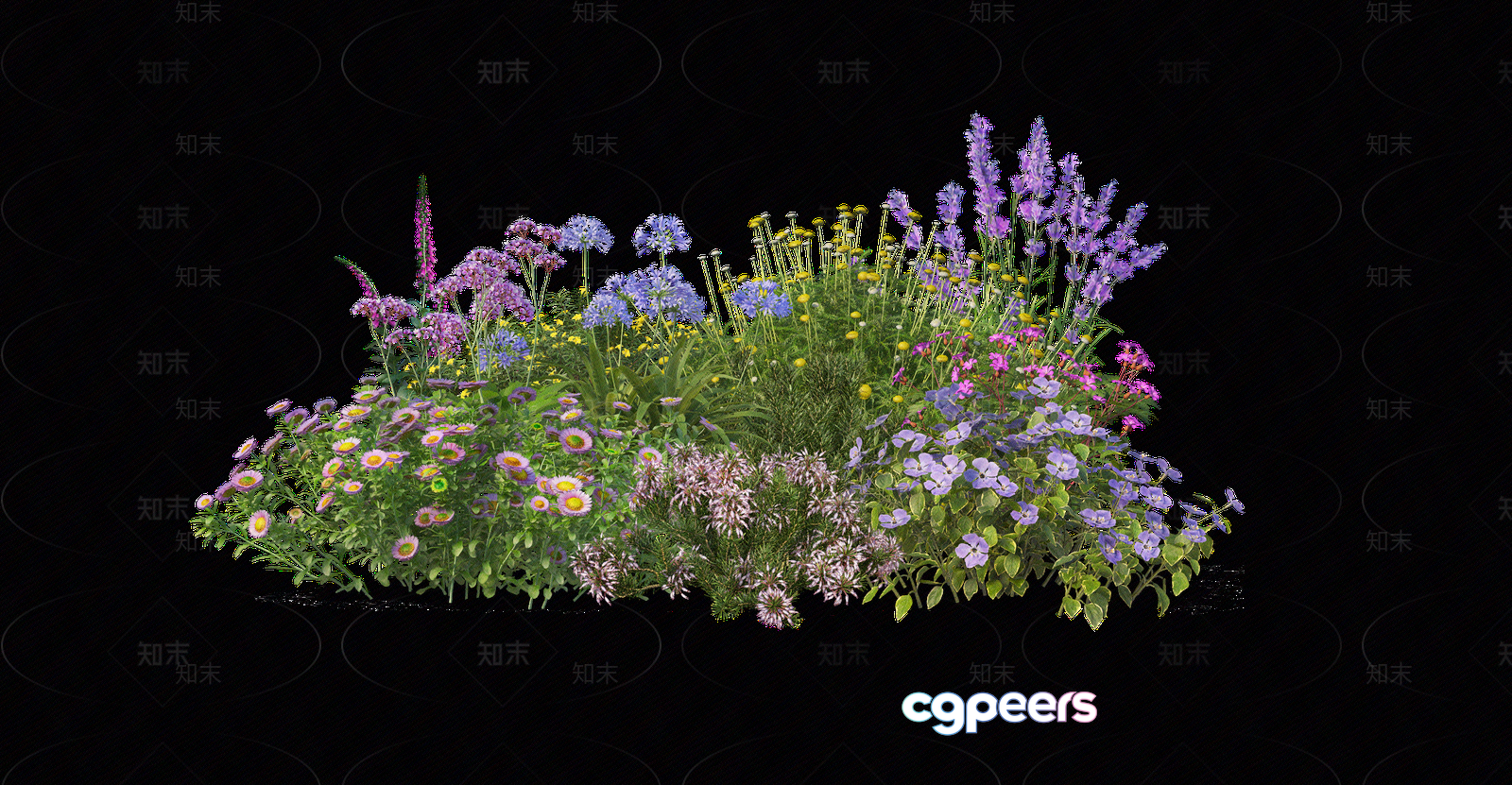 A Colorful Flower Arrangement 3D Model - 11378 - VRAY Render