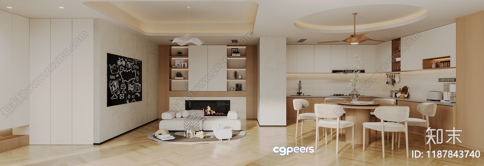 Modern Living Room 3D Model - 11011 - CORONA Render Modern Living Room 3D Model - 11011 - CORONA Render