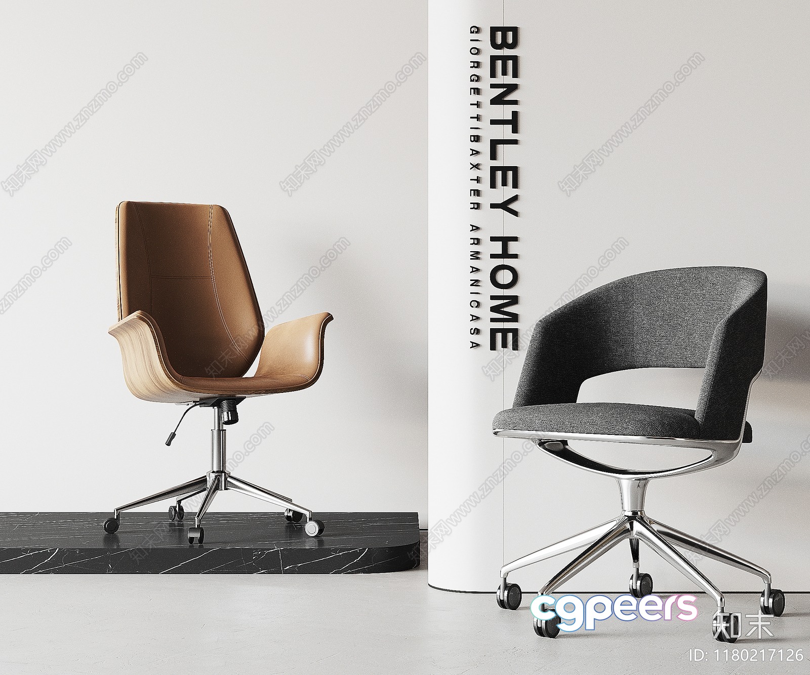 Modern Office Chair 3D Model - 8454 - CORONA Render