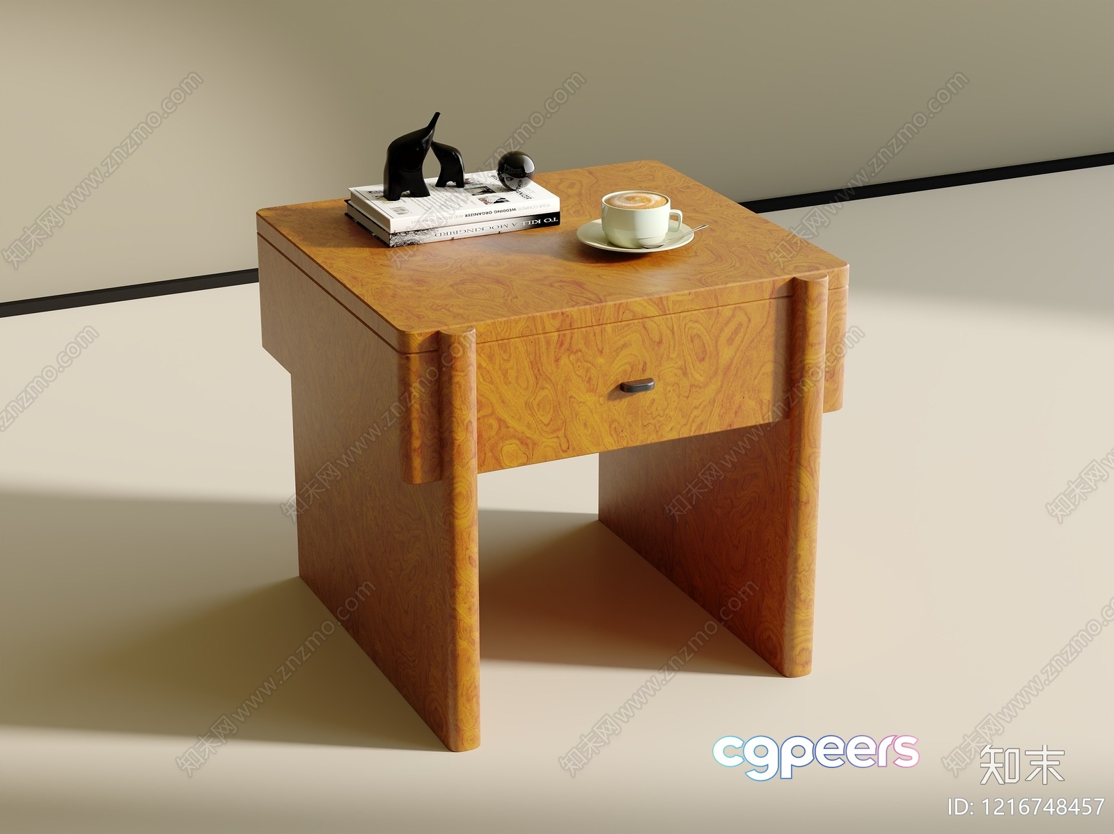 Small Wooden Table 3D Model - 15877 - VRAY Render Small Wooden Table 3D Model - 15877 - VRAY Render