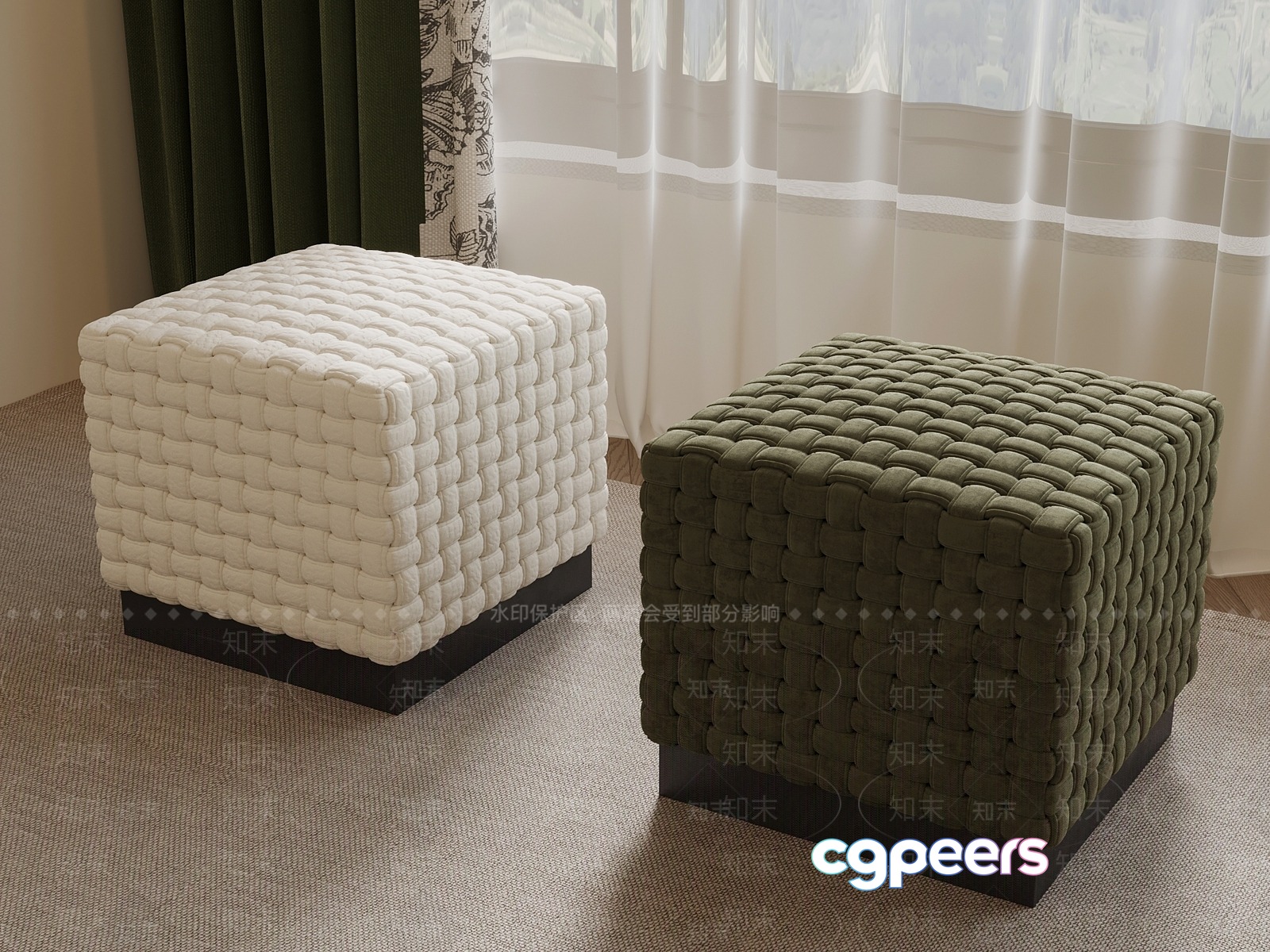 Cozy Living Room 3D Model - 752 - VRAY Render