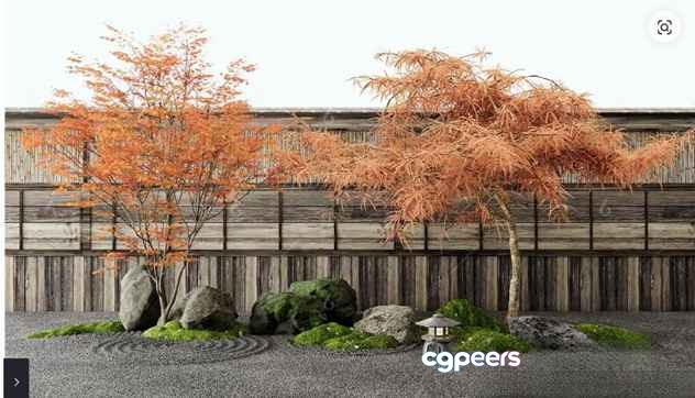Japanese Garden Lantern 3D Model - 13259 - VRAY Render