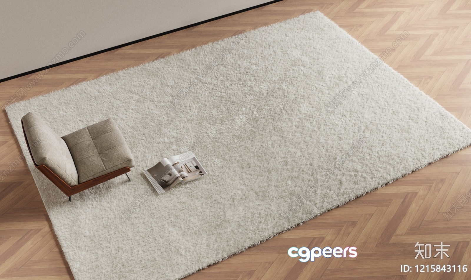 Modern Living Room 3D Model - 15521 - VRAY Render