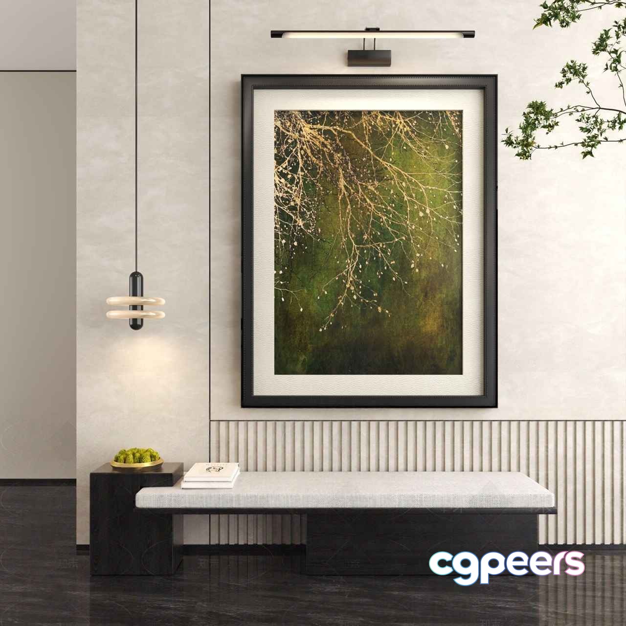 Modern Minimalist Art 3D Model - 21106 - VRAY Render