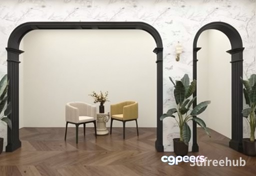 A 3Dfreehub Room With A Chair 3D Model - 22995 - VRAY Render