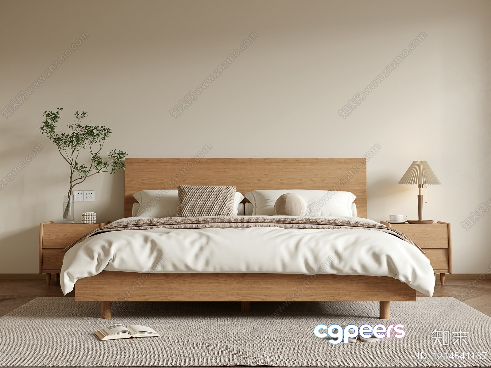 Cozy Bedroom 3D Model - 23065 - VRAY Render