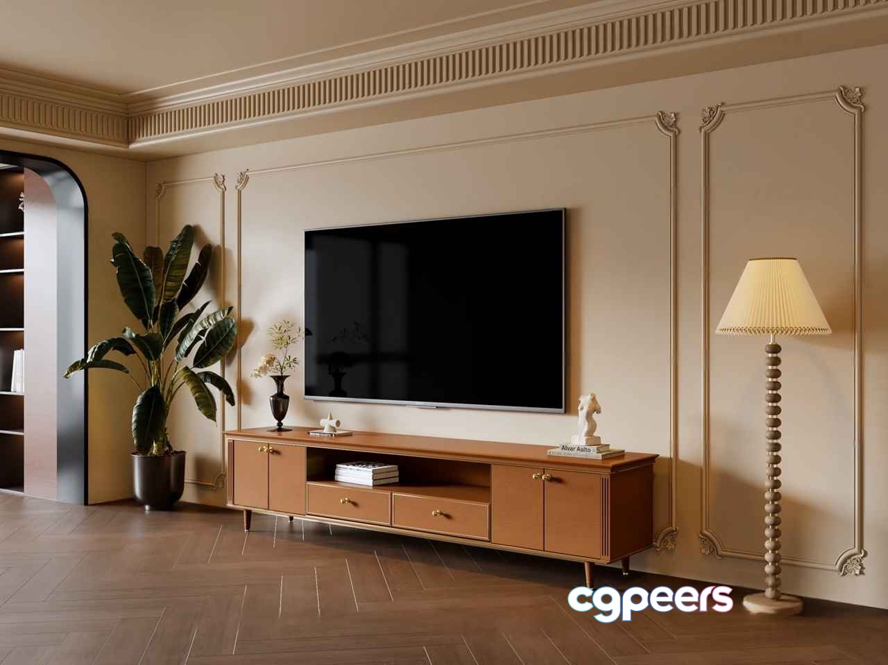 Modern Living Room 3D Model - 6028 - VRAY Render Modern Living Room 3D Model - 6028 - VRAY Render