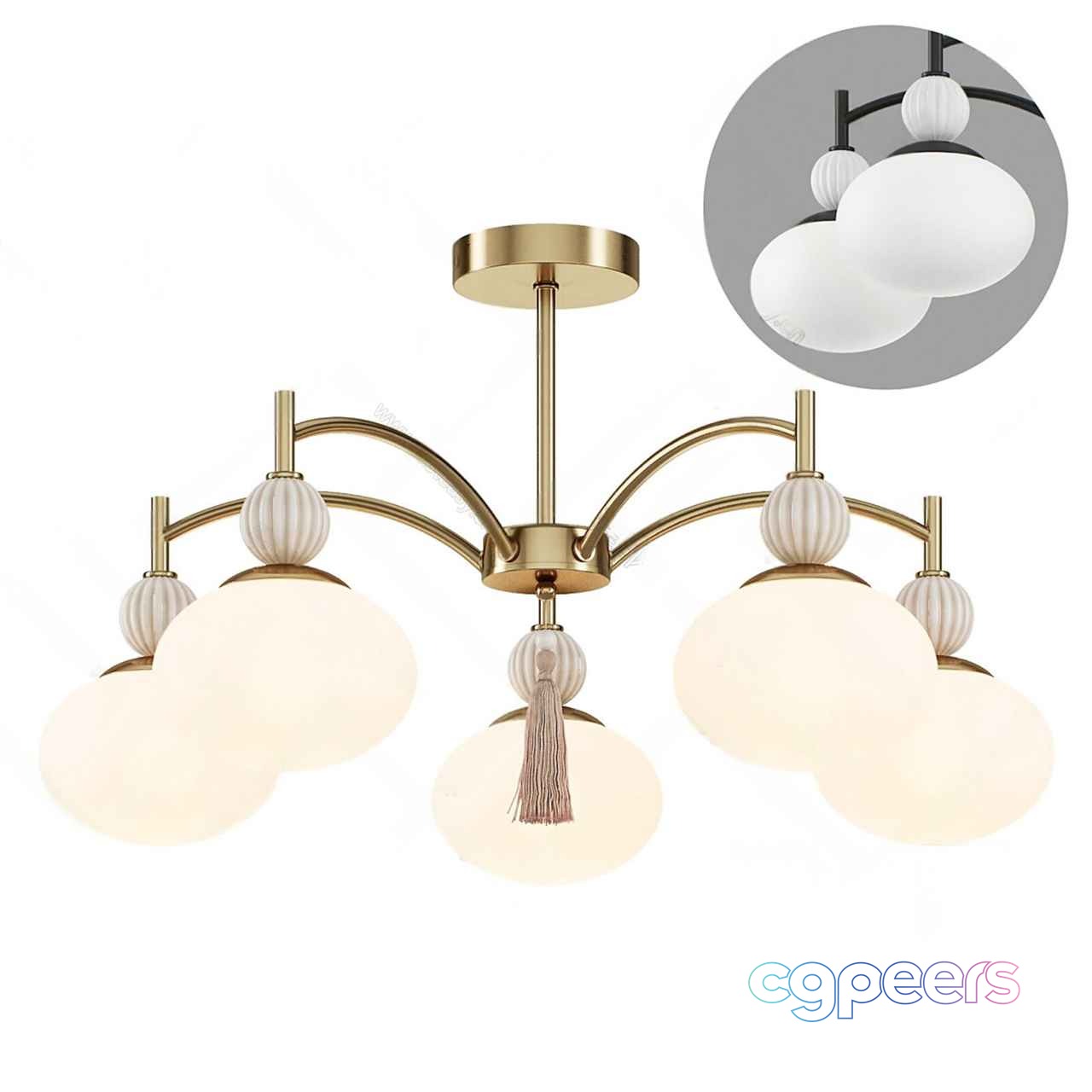 Gold Light Fixture 3D Model - 8506 - CORONA Render Gold Light Fixture 3D Model - 8506 - CORONA Render