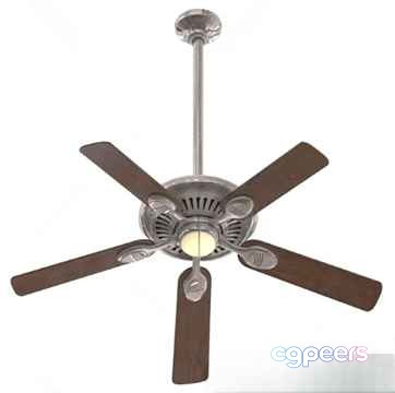 Silver And Brown Ceiling Fan 3D Model - 7220 - VRAY Render Silver And Brown Ceiling Fan 3D Model - 7220 - VRAY Render