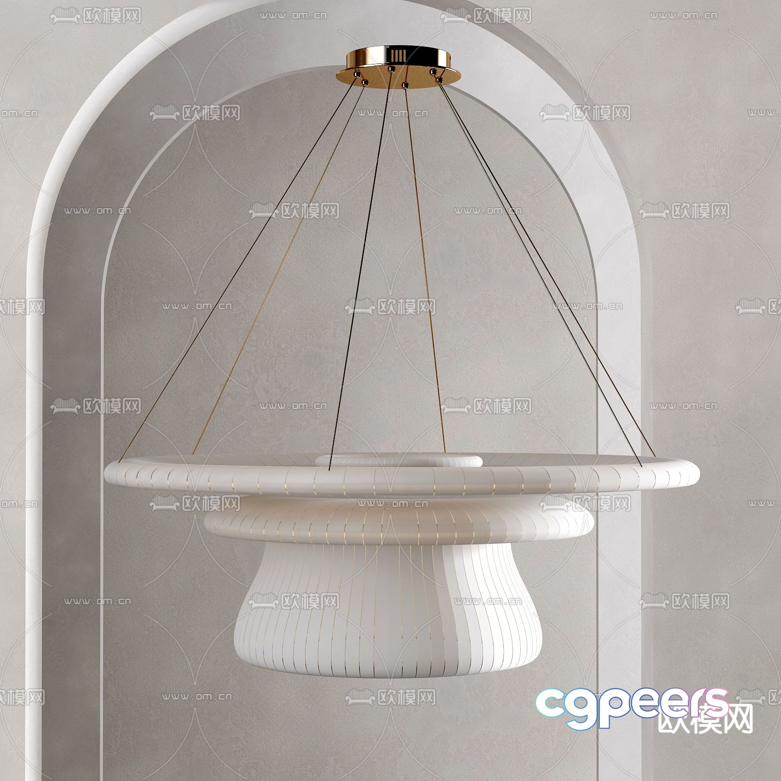 Gold Light Fixture 3D Model - 10539 - VRAY Render Gold Light Fixture 3D Model - 10539 - VRAY Render
