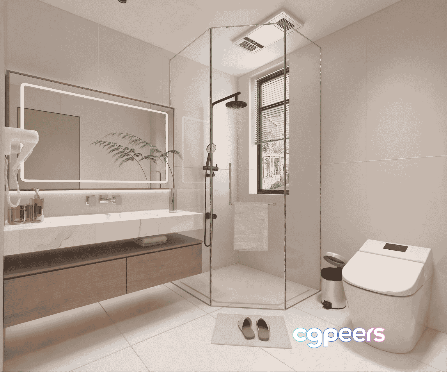 Modern Bathroom Setup 3D Model - 15898 - VRAY Render Modern Bathroom Setup 3D Model - 15898 - VRAY Render