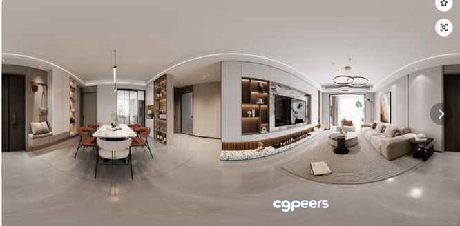 Modern Living Room 3D Model - 18273 - VRAY Render Modern Living Room 3D Model - 18273 - VRAY Render