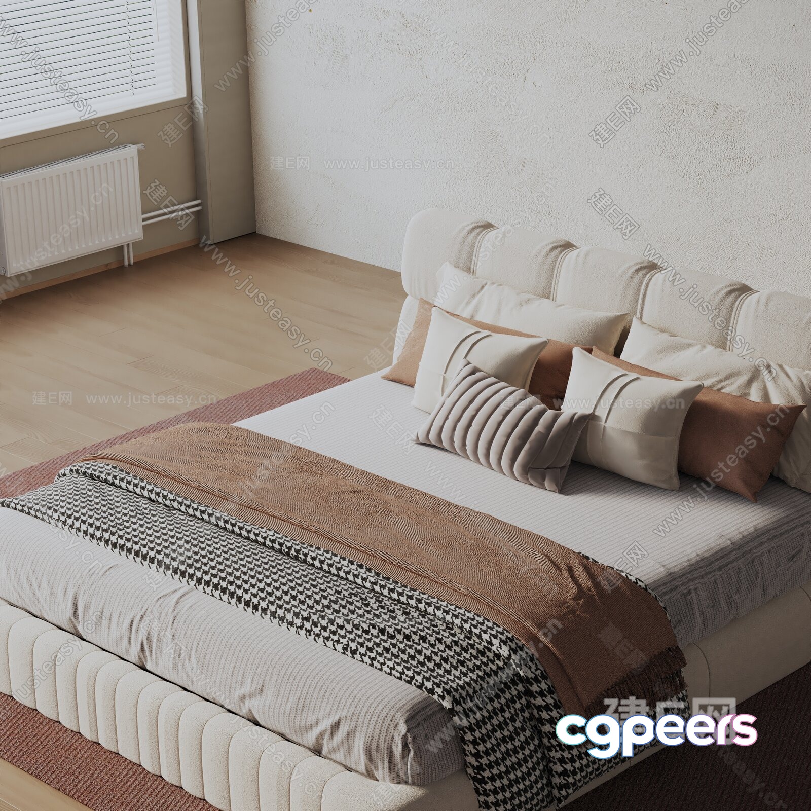 Cozy Bedroom 3D Model - 18001 - VRAY Render