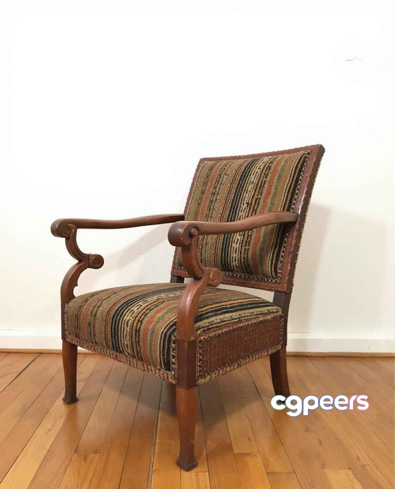 Wooden Armchair 3D Model - 4823 - VRAY Render