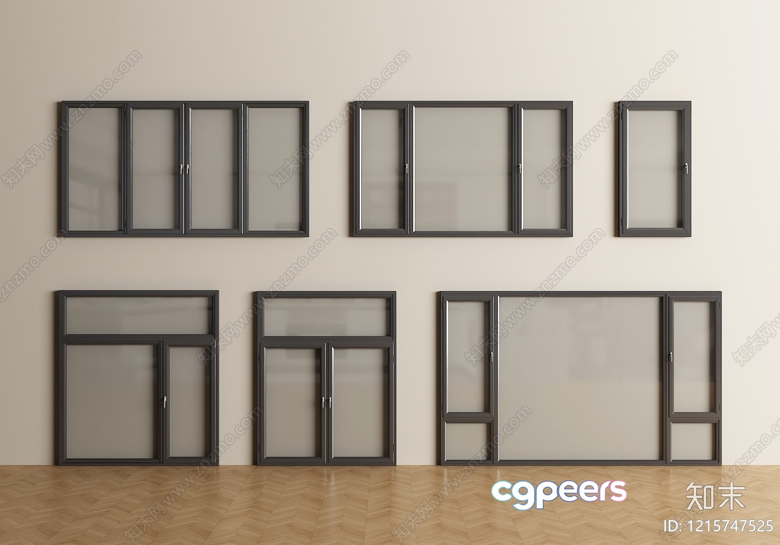 A Collection Of Windows 3D Model - 18061 - VRAY Render A Collection Of Windows 3D Model - 18061 - VRAY Render